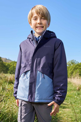 Cyclone Kids Waterproof Padded Jacket - Navy