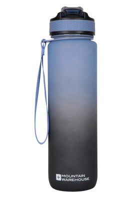 BPA Free Ombre Push Lid Water Bottle - 1L - BLU