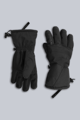 Glacier Mens Herringbone Ski Gloves - Black