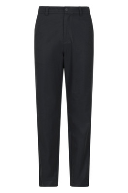 Nature Mens Chino Stretch Trousers - Black