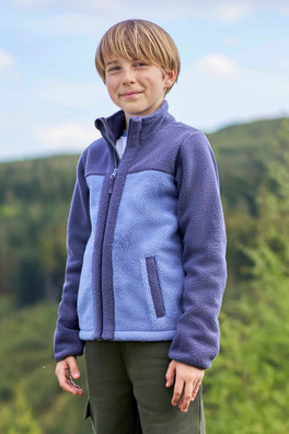 Oak Kids Bonded Colourblock Fleece - Blue