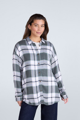 Masie Womens Supersoft Relaxed Fit Shirt - Green