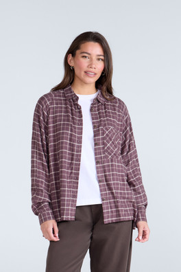 Lottie Womens Supersoft Relaxed Shirt - Red