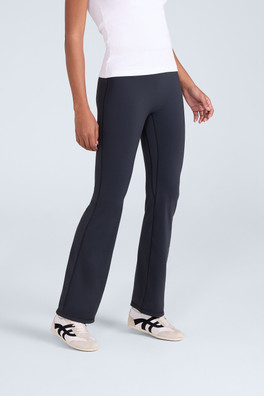 Womens Flared Leggings - Black