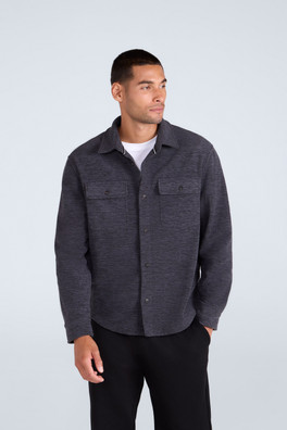 George Mens Fleece Shirt - Navy