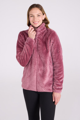 Ivy Womens Honeycomb Fleece - Pink