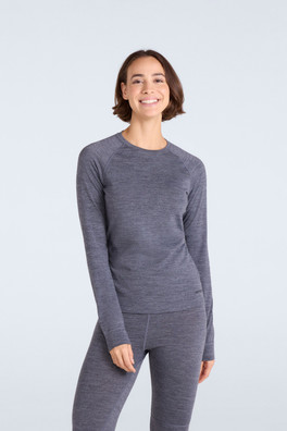 Womens Merino Long Sleeve Baselayer Top - GRE