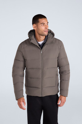 Mens Tech Down Mid Weight Jacket - Dark Khaki