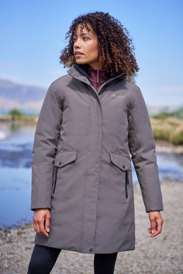 Marlow Womens Extreme Down Waterproof Parka - Grey