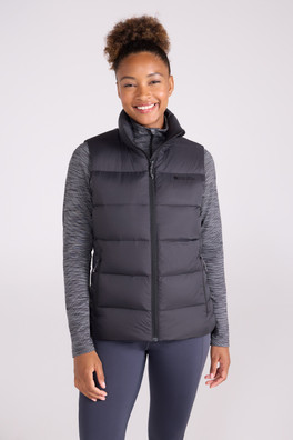 Stratus Womens Packable Down Gilet - Black