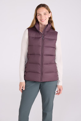 Stratus Womens Packable Down Gilet - Purple
