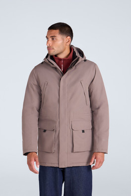 Jesper Mens Parka Jacket - Brown