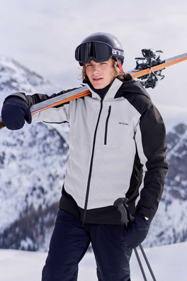 Energy Mens Baffled Ski Jacket - Black
