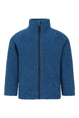Ash Kids Melanged Full Zip Fleece - Blue