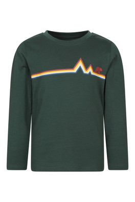 Landscape Kids Long Sleeve T-Shirt - Khaki