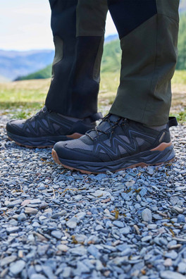 Trail Blazer Mens Waterproof Walking Boots - Black