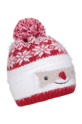 Xmas Santa Kids Beanie - Red