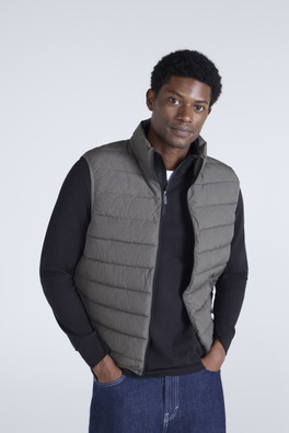 Light Cosi Marl Mens Gilet - Khaki