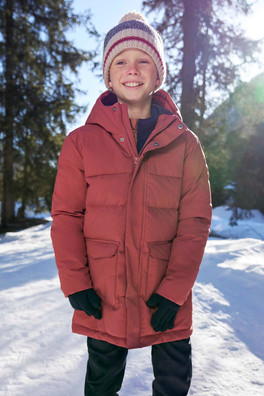 Blaize Kids Water-Resistant Down Jacket - Burnt Orange