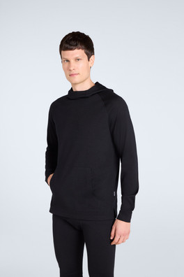 Mens Merino Hoodie - Black