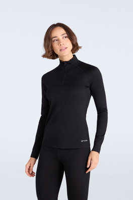 Womens Merino Half Zip - BLA