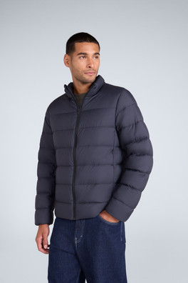 Mens Lightweight Down Packable Jacket - Black