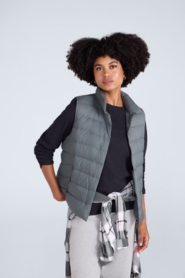 Womens Lightweight Down Gilet - Dark Khaki
