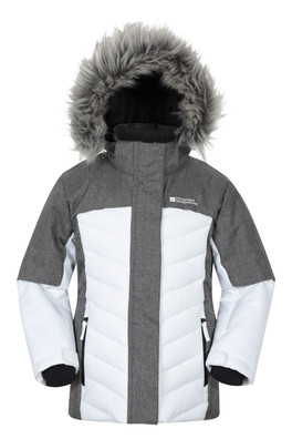 Pyrenees Kids Padded Ski Jacket - White