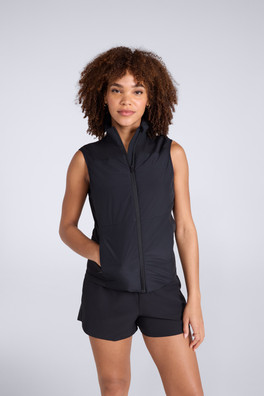Womens Active Gilet - Black