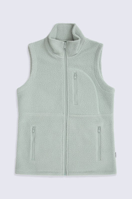 Buxton Womens Borg Gilet - Pale Green