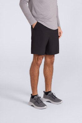 Albie Mens Stretch Active Shorts - Black