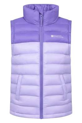 Colourblock Seasons Kids Padded Gilet - Purple