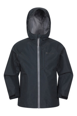 Forest Shield Kids Waterproof Jacket - Black