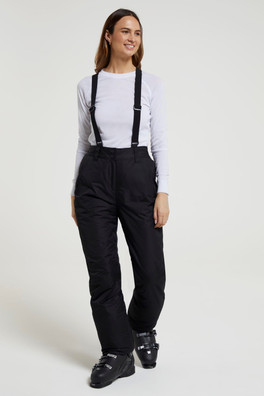 Moon Womens Slim Leg Ski Pants - BLA