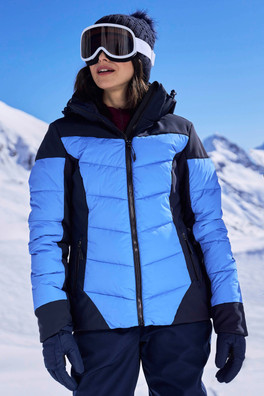 Resort Womens Padded Ski Jacket - Navy