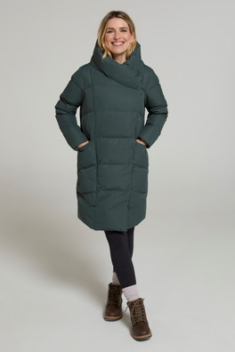 Cosy Wrap II Womens Extreme Down Jacket - Khaki