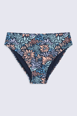 Kids Printed Bikini Bottom - Navy