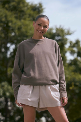 Dakota Womens Graphic Sweatshirt - Brown