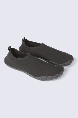 Animal Anchor Mens Aqua Shoes - Jet Black