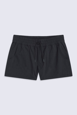 Packable Womens Swim Short - Black