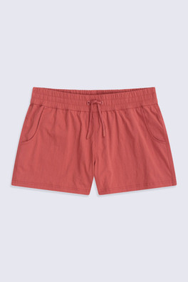Packable Womens Swim Short - Rust