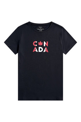 Canada Mens Short Sleeve T-Shirt - Navy