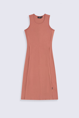 Alba Womens Tank Midi Dress - Rust