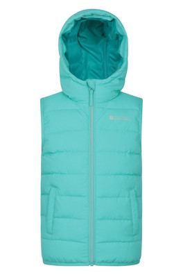 Rocko Kids Water Resistant Hooded Padded Jacket - Blue