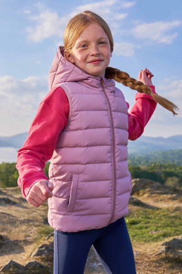 Rocko Kids Water Resistant Hooded Padded Jacket - Light Pink