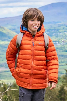 Seasons II Kids Padded Jacket - Orange