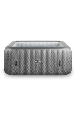 Pacific 6-Person Inflatable Hot Tub - Grey Rattan