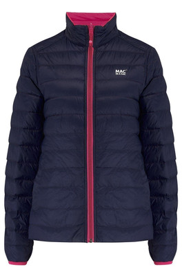 Polar Womens Reversible Down Jacket - Pink Navy