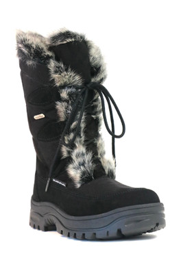 Oribi Women's Winter Boots with Ice Grips - Black