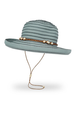 Vineyard Women's Packable UPF 50+ Kettle Hat - Misty Blue